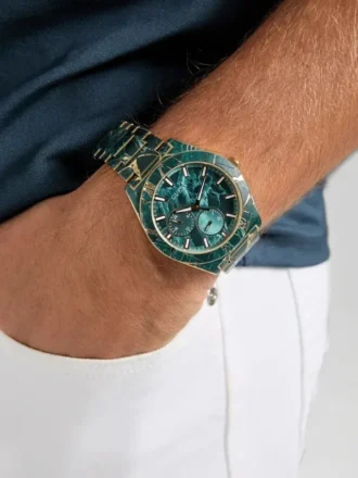 Montres multifonction bicolores