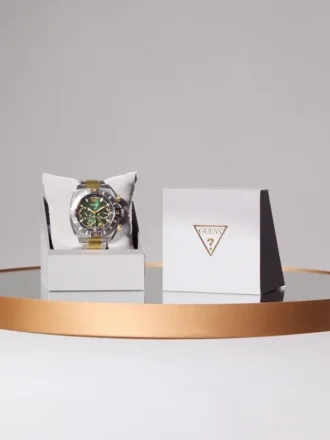 Montres multifonction bicolores vertes