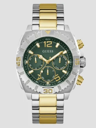 Montres multifonction bicolores vertes