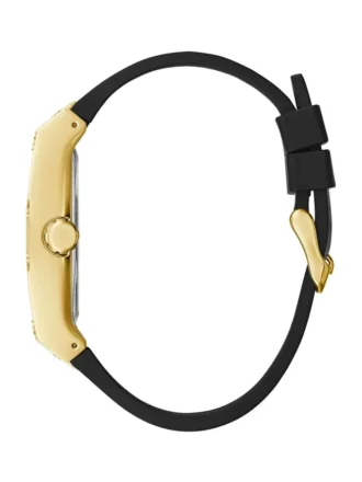 Montres multifonction carrées noires et dorées