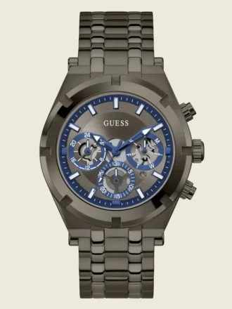 Montres multifonction couleur argent foncé