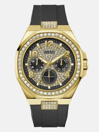 Montres multifonction dorées et noires