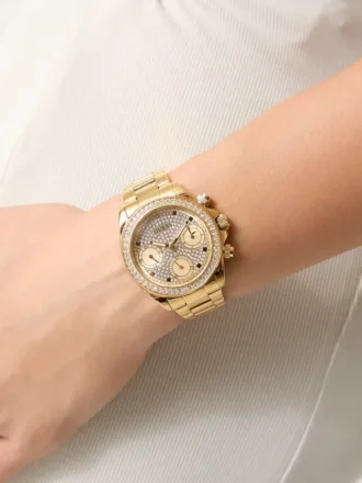 Montres multifonction en acier inoxydable avec verre