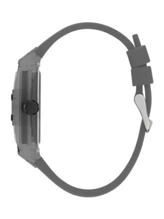 Montres multifonction en plastique gris et silicone