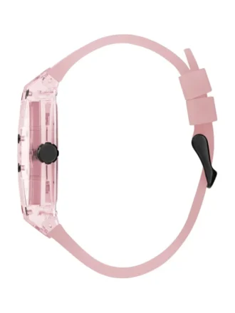 Montres multifonction en plastique rose et silicone