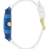 Montres multifonction en silicone bleu et blanc