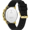 Montres multifonction en silicone doré et noir