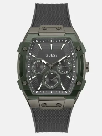 Montres multifonction en silicone vert et gris