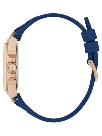 Montres multifonction ton or rose et bleue