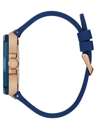 Montres multifonction ton or rose et bleue