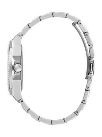 Montres multifonctionnelles argentées et à cristaux