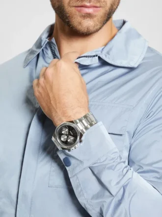 Montres multifonctionnelles argentées et noires