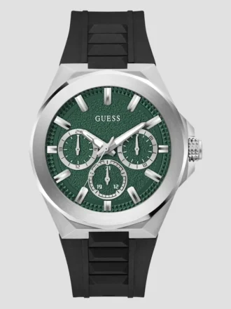 Montres multifonctionnelles argentées et vertes