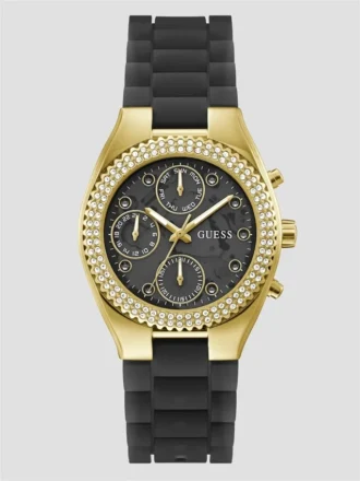 Montres multifonctionnelles dorées et transparentes