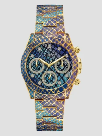 Montres multifonctionnelles dorées imprimées