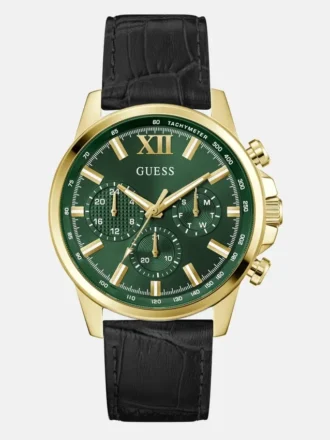 Montres multifonctionnelles en cuir doré