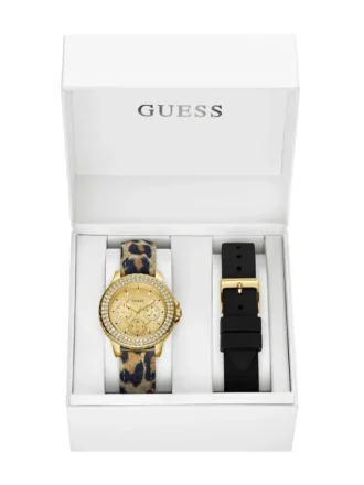 Montres multifonctionnelles en cuir doré