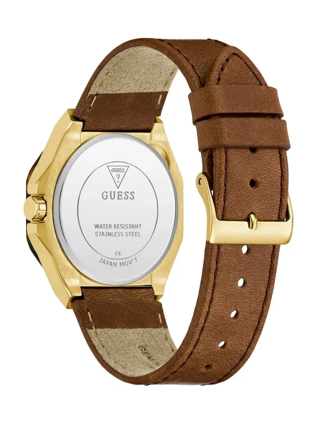 Montres multifonctionnelles en cuir multicolore et marron Montres multifonctionnelles en cuir multicolore et marron