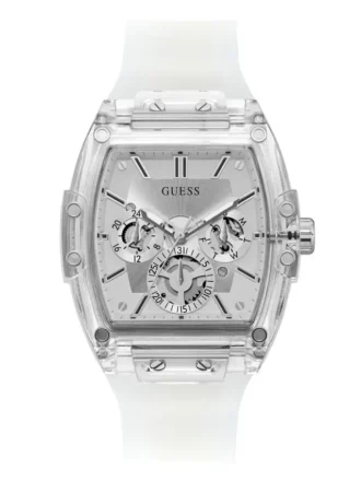Montres multifonctionnelles transparentes et argentées