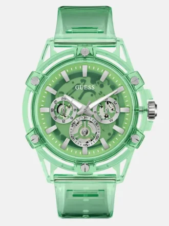 Montres multifonctionnelles vertes transparentes