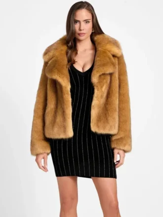 Nouvelle veste en fausse fourrure Gwenda