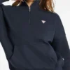 Oversize Mini Triangle Half-Zip Sweatshirt