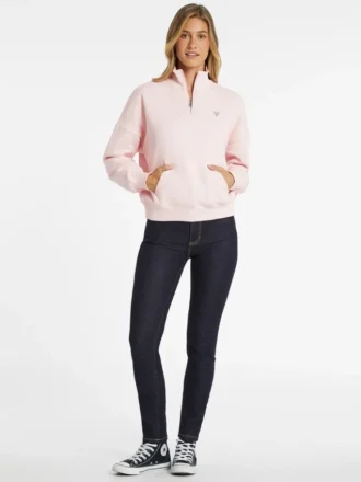 Oversize Mini Triangle Half-Zip Sweatshirt
