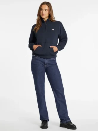 Oversize Mini Triangle Half-Zip Sweatshirt