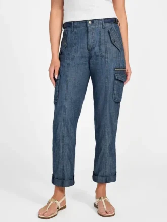 Pantalon cargo en denim Nessi