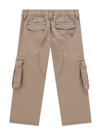 Pantalon cargo en gabardine rigide (2-7)