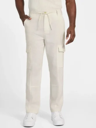 Pantalon cargo en lin Eco Fletcher