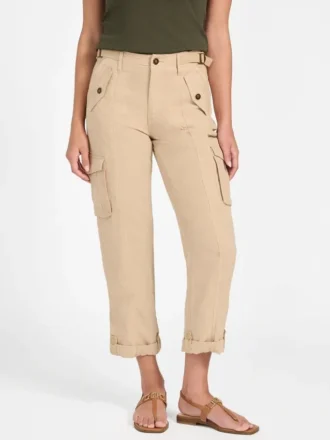 Pantalon cargo en lin Nessi