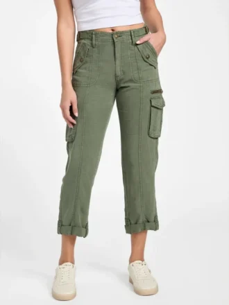 Pantalon cargo en lin Nessi