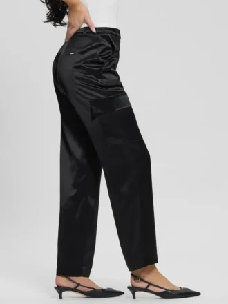 Pantalon cargo en satin Megan