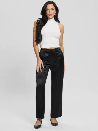 Pantalon cargo en satin Megan