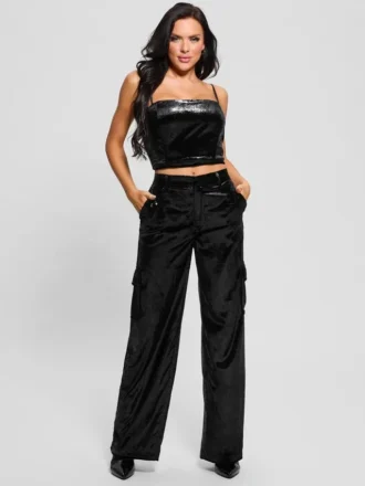 Pantalon cargo en velours Jolie