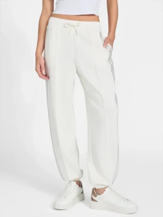 Pantalon de jogging en scuba à strass