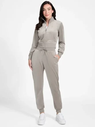 Pantalon de jogging en velours couture