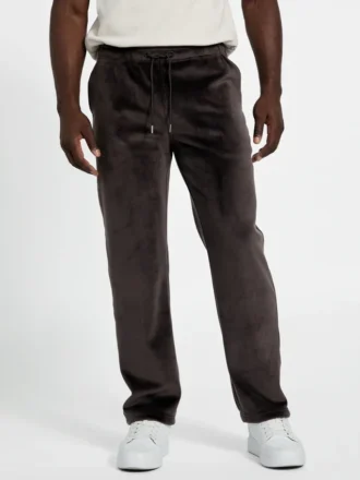 Pantalon de survêtement en velours contrecollé