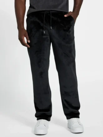 Pantalon de survêtement en velours contrecollé