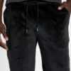 Pantalon de survêtement en velours contrecollé