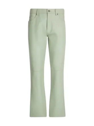 Pantalon en cuir craquelé Pantalon en cuir craquelé
