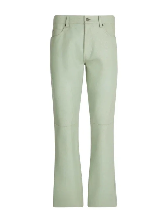 Pantalon en cuir craquelé Pantalon en cuir craquelé