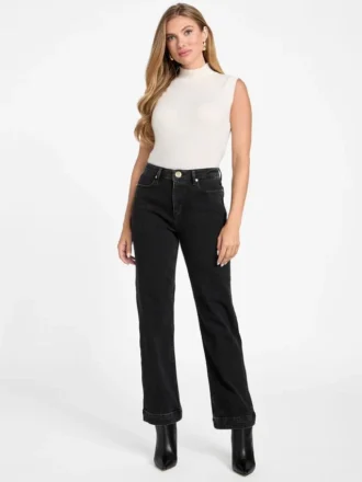 Pantalon en denim à jambes droites Doris
