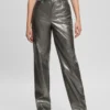 Pantalon en simili cuir métallisé Ambra Pantalon en simili cuir métallisé Ambra
