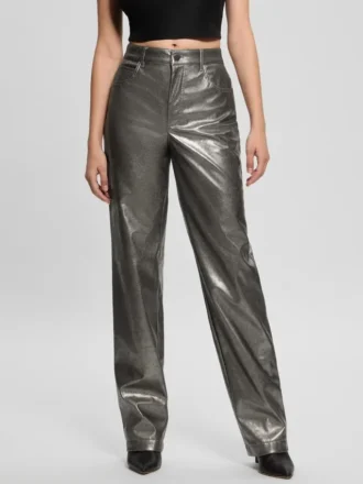 Pantalon en simili cuir métallisé Ambra Pantalon en simili cuir métallisé Ambra