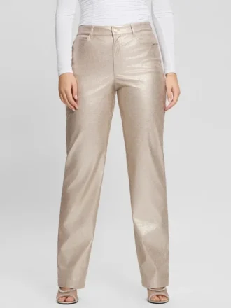 Pantalon en simili cuir métallisé Ambra Pantalon en simili cuir métallisé Ambra