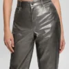 Pantalon en simili cuir métallisé Ambra Pantalon en simili cuir métallisé Ambra