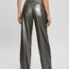 Pantalon en simili cuir métallisé Ambra Pantalon en simili cuir métallisé Ambra