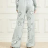 Pantalon à fleurs brodées Gwen